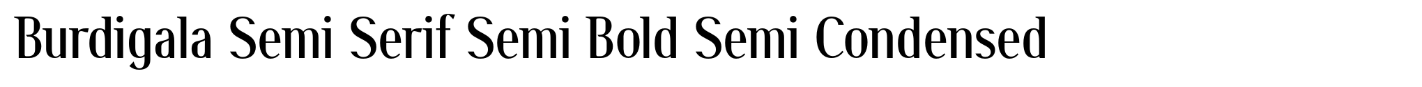 Burdigala Semi Serif Semi Bold Semi Condensed image